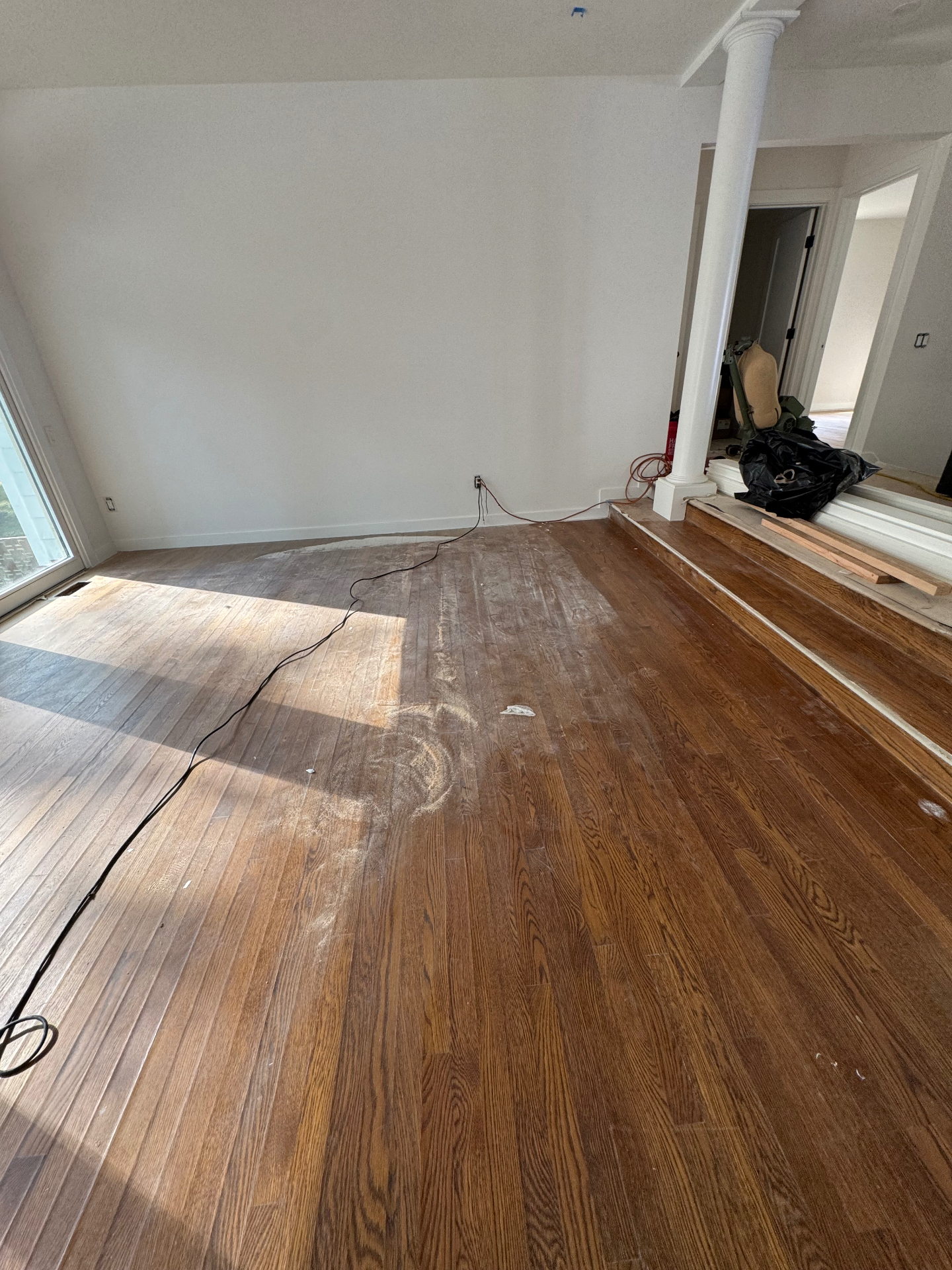 Walnut Floor Refinish before
