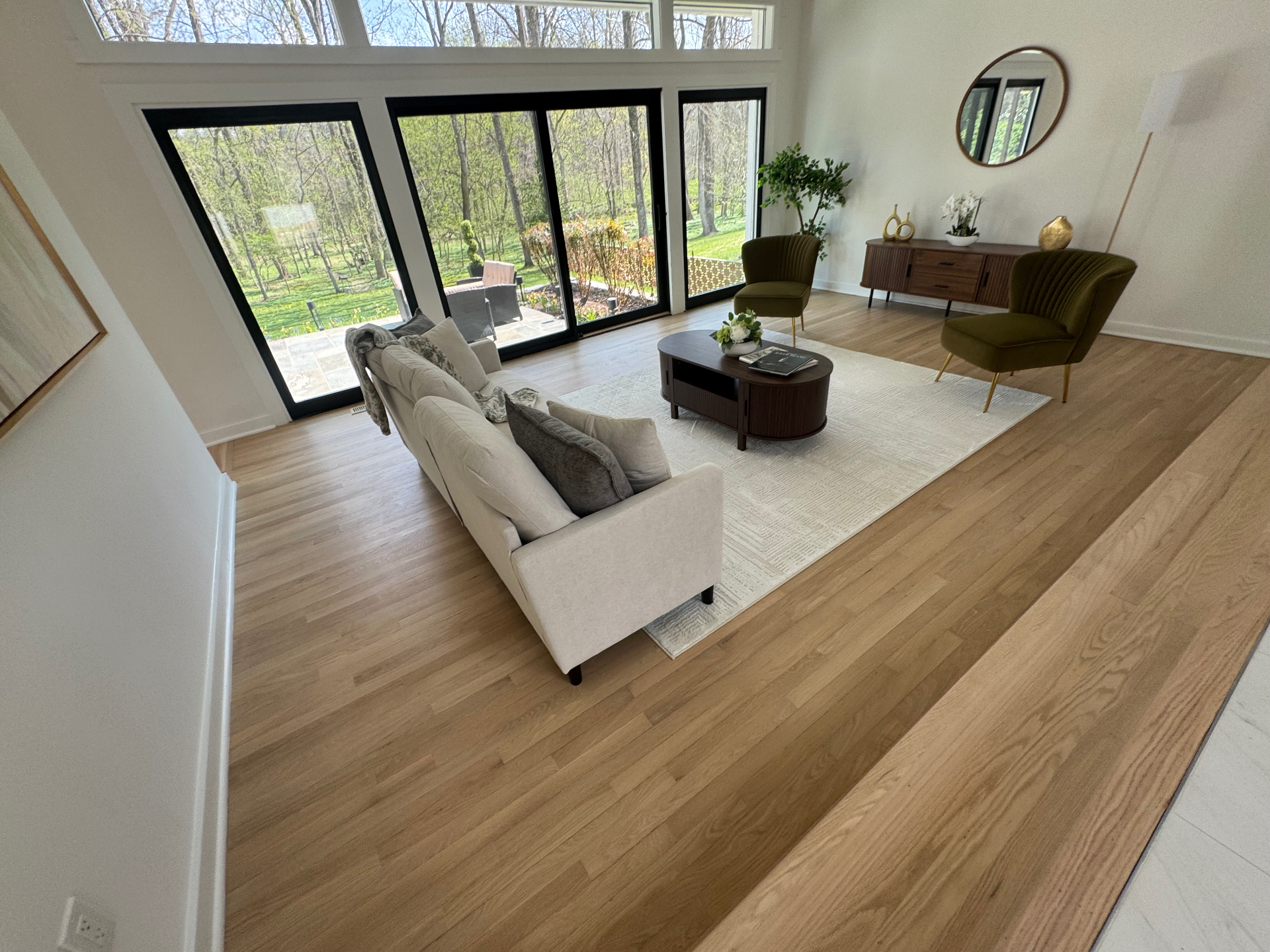 Walnut Floor Refinish after
