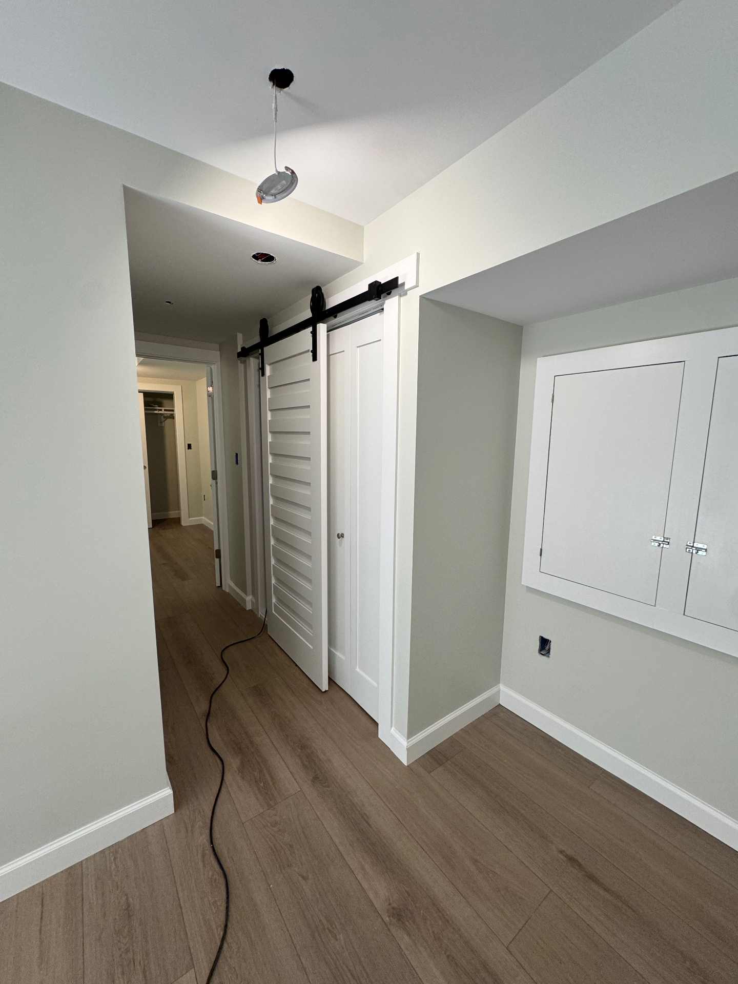 Utility Hallway Buildout after