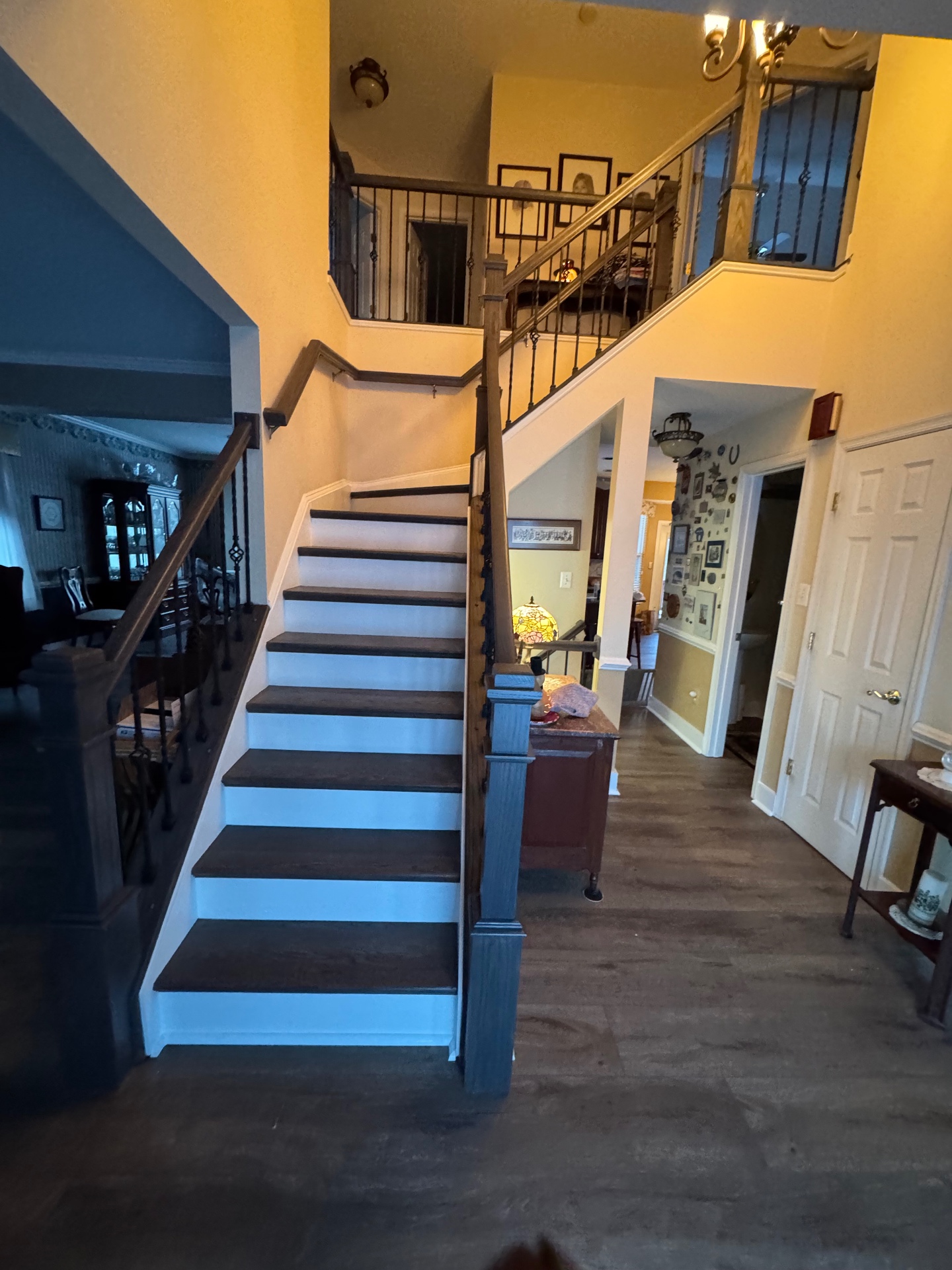 Iron Baluster Stair Finish after